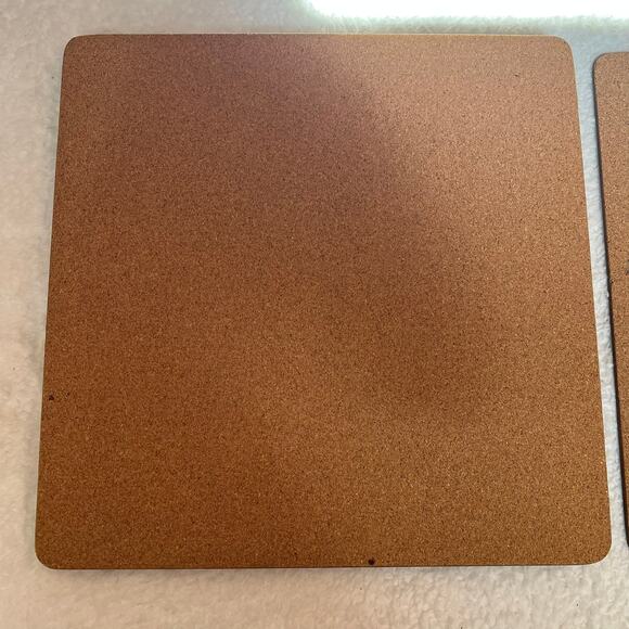 Set of 6 Christmas Tree & Wreath Cork Placemats Holiday Red & Green Dinner Mats - Picture 7 of 11